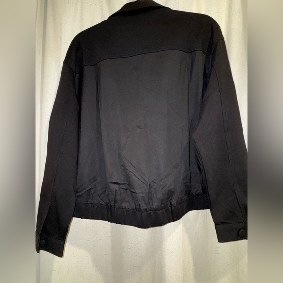 Alezza Paris women’s Black Button-Up Jacket with mesh pockets. Size XL. NWT - Picture 5 of 7